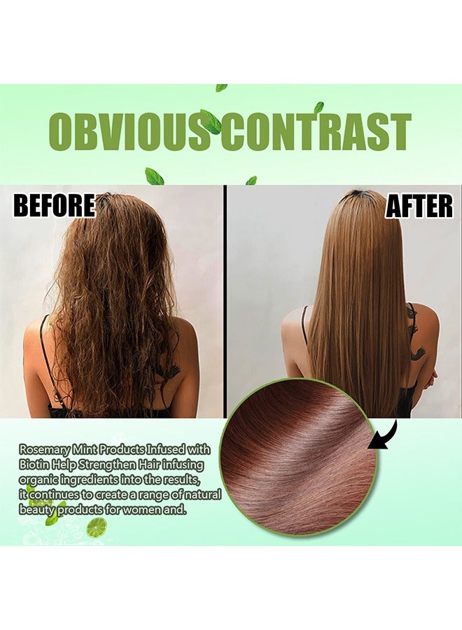 EELHOE Rosemary Mint Strengthening Shampoo -  Infused with Biotin, Cleanses and Helps Strengthen Weak and Brittle Hair 100ml - Image 3