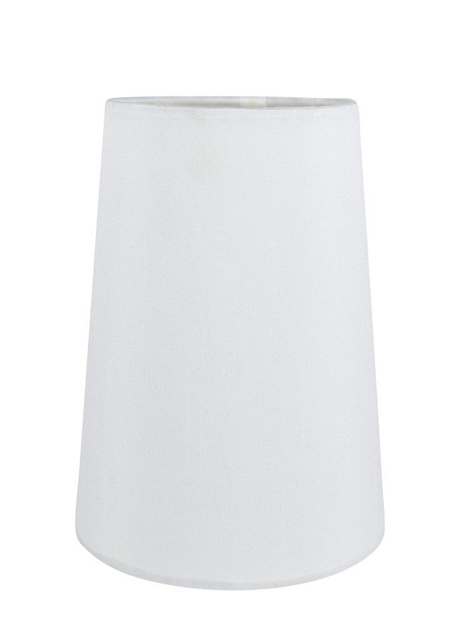 Meriville Set of 6 Off White Faux Silk Clip On Chandelier Lamp Shades, 4-inch by 5-inch by 5-inch - Image 4