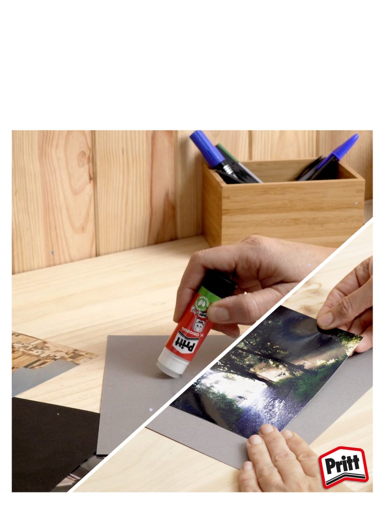 Pritt Glue Stick SRP Original BUNDLE 4x22g Safe & Child-Friendly Craft Glue For Arts & Crafts Activities, Strong-Hold Adhesive - Image 3