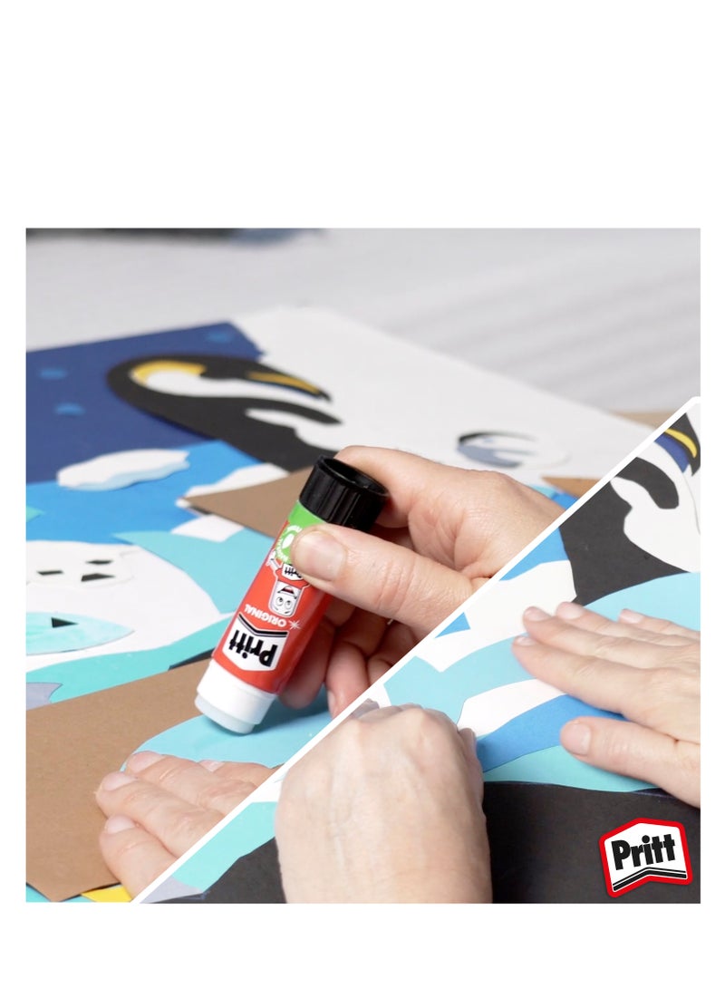 Pritt Glue Stick SRP Original BUNDLE 4x22g Safe & Child-Friendly Craft Glue For Arts & Crafts Activities, Strong-Hold Adhesive - Image 4