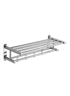 AGD Stainless Steel Wall-Mounted Towel Rack Silver  - Image 1