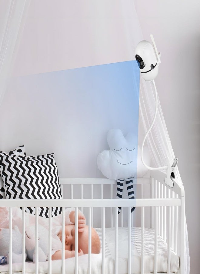 Annkoifu Flexible Baby Monitor Mount for HelloBaby HB65/HB40/HB6550/HB66/HB6339/HB6081/HB6550 Pro, ANMEATE SM935E, Baby Camera Holder Without Drilling, Attach Wherever You Want - Image 5