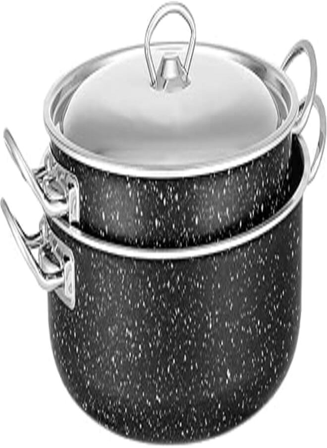 LAZORD Sautez Set 4 Pieces Size 26-28 cm Granite Pro Black 
