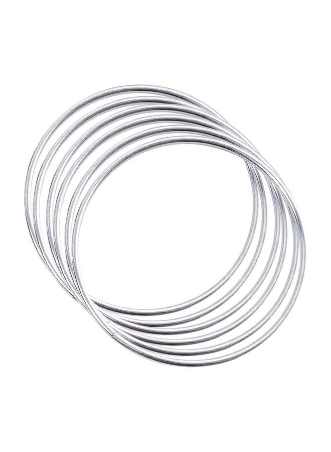 Realeather Crafts Zinc Metal Rings 3 Inch 6 Pack (Bri 03 06) Silver - Image 2