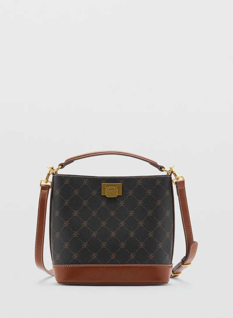MANGO Mch Mike Top Handle Tote