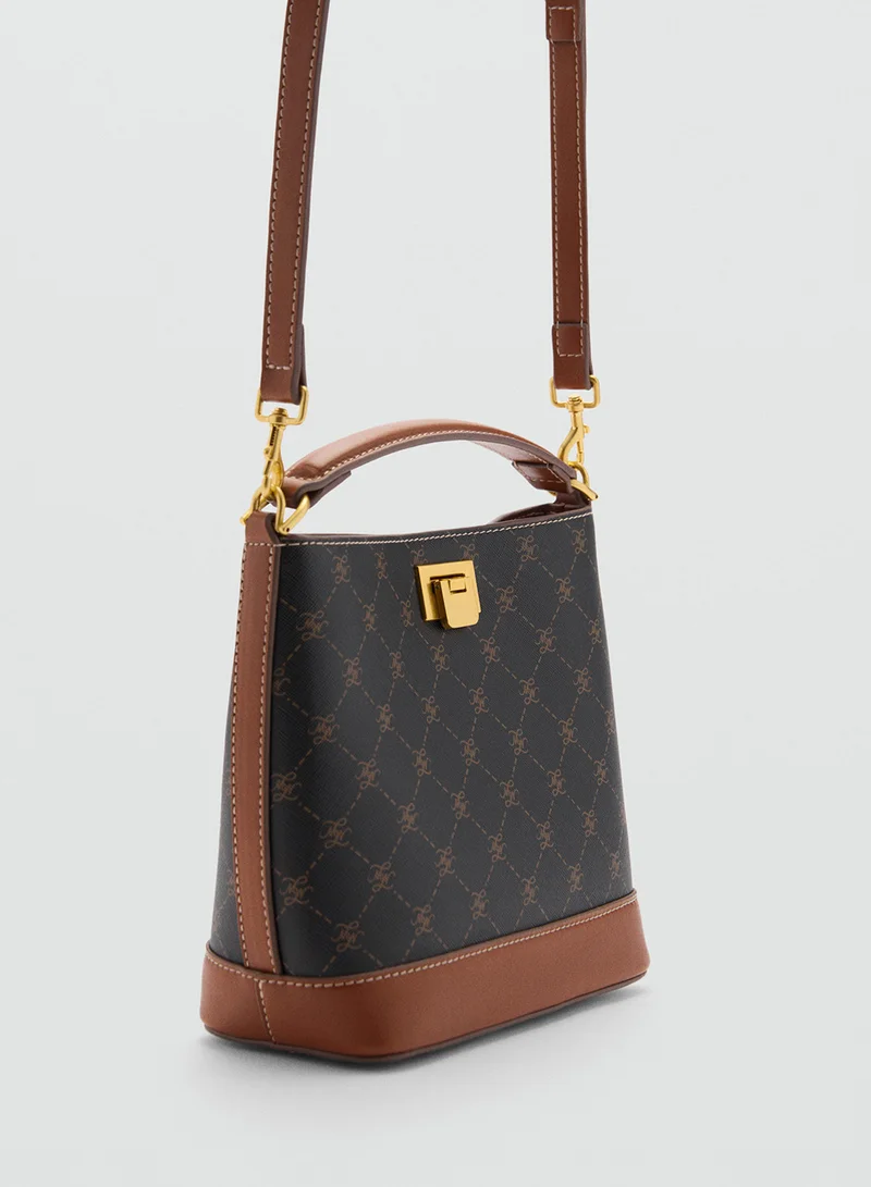 MANGO Mch Mike Top Handle Tote