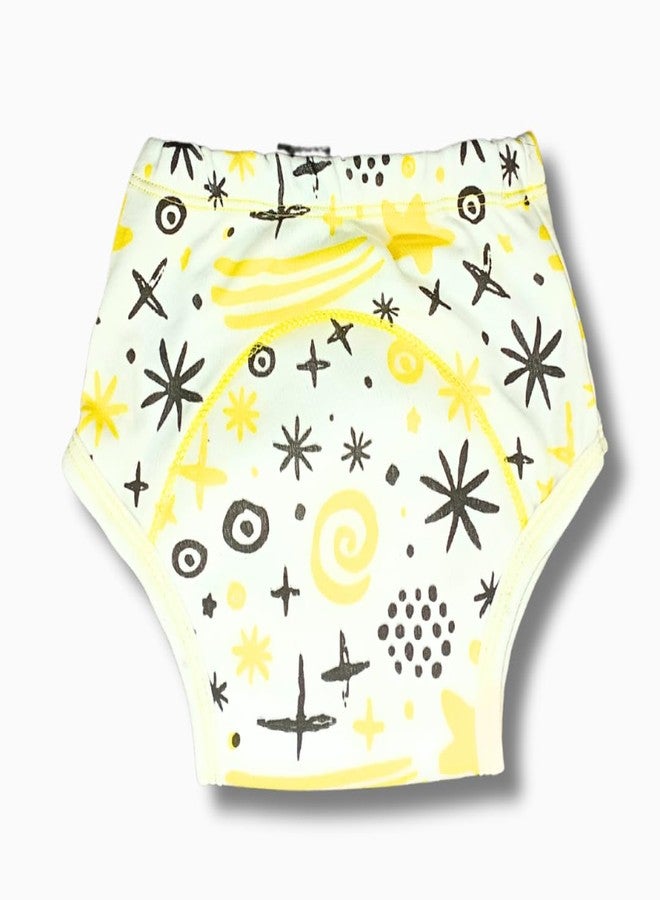 Kindermum | Padded Underwear | Potty Training Pants | Geometry Block | Cotton | Baby Training Underwear | Multicolour | Medium (7-11Kgs) | Set of 2 | For Toddlers - Image 2