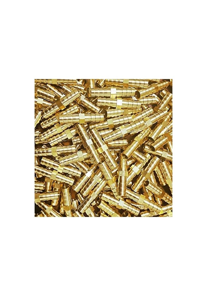 AQ AQSON AQSON 3 قطع 5/16" (8mm) موصل نحاسي مع وصلة خرطوم مع 6 مشابك أنابيب فولاذية للماء والوقود والهواء - Image 2