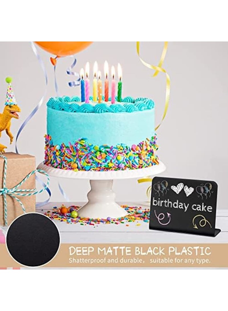 Mini Chalkboard Signs, 15 Pack Small Rectangle Chalkboard Signs with Stand, Reserved Signs for Tables, Display Blackboards Message Board for Food, Pricetags, Weddings, Parties, Bakery, 4 X 3 Inch - Image 3