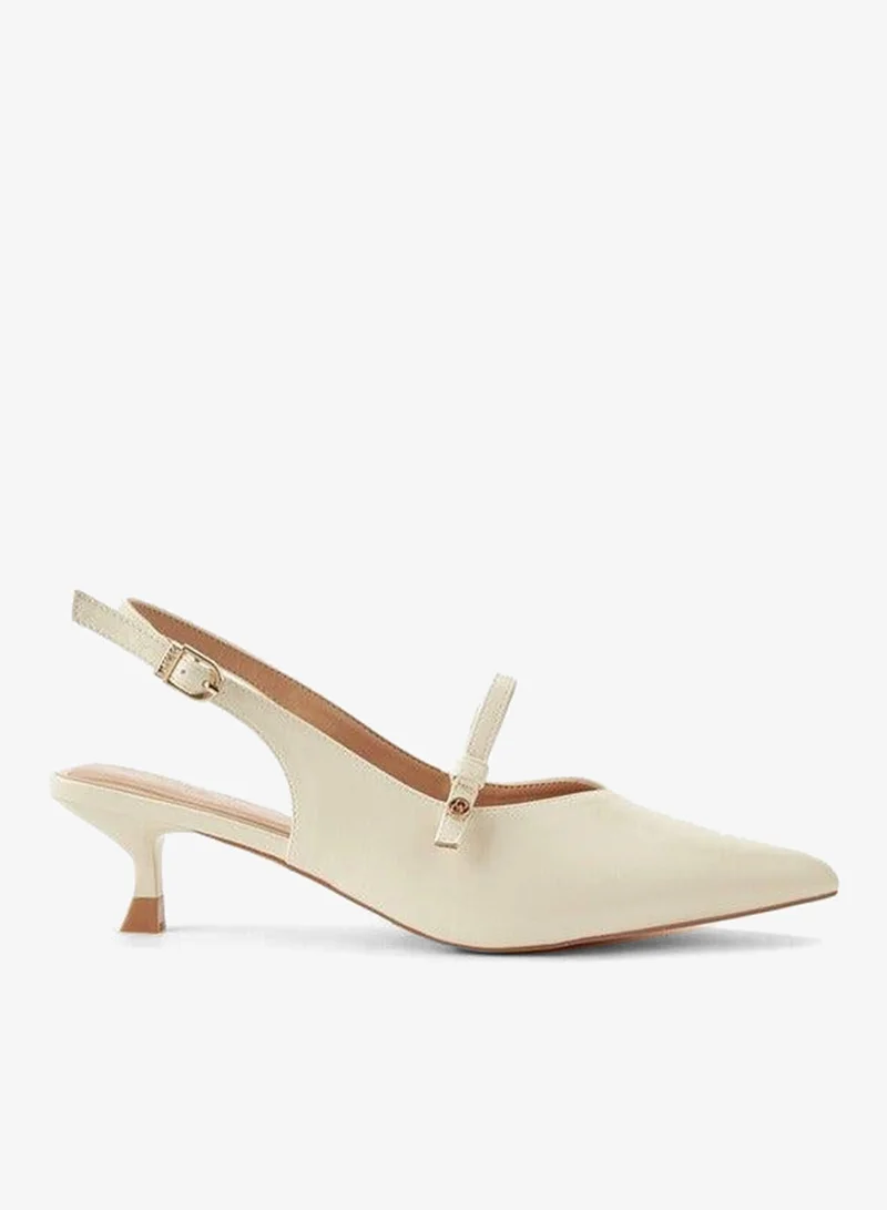 Women Pointed Toe Kitten Heel Shoes