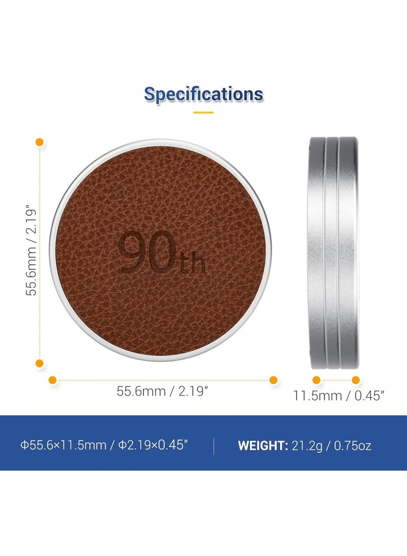 ZVEV Retro Leather Lens Cap for Fujifilm Instax Mini EVO, Brown Aluminum Anti-Dust Anti-Scratches Lightweight Camera Lens Cover with Soft EVA Interior, Accessories for Fuji Mini Evo Lens Protection Cover - Image 2