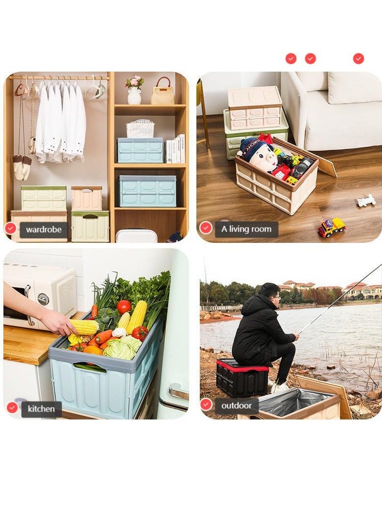 Foldable Car Trunk Storage Box, In-Car Storage Container, Multi-functional Foldable Car Trunk Organizer, Car Storage Bin, Collapsible Portable Storage Box  - Image 3