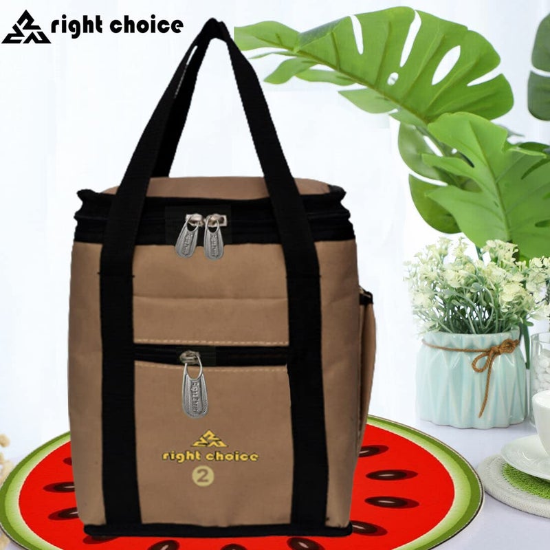 Right Choice Right Choice Lunch Bags Carry on Tote for School & Office (2004 Beige)  - Image 2