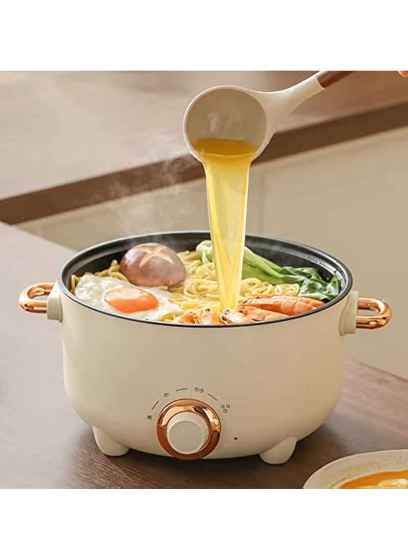 Arabest 24cm Multifunctional Cooking Pot, Deep Wall Design Safe Temperature Control 3 Gear Knob Electric Pot High Power Steaming and Cooking Coating Liner for Kitchens  - Image 5