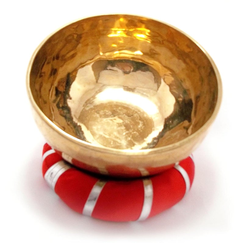 Uv Creation Handmade Tibetan Buddhist Singing Bowl 7 inches Meditation Bowl with Stick and Cushion - Image 3