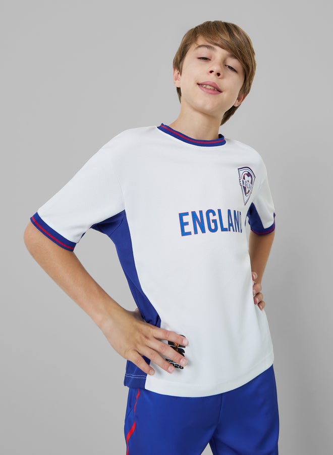 Styli Teen Boys FIFA Theme England Print Jersey T-Shirt - Image 1