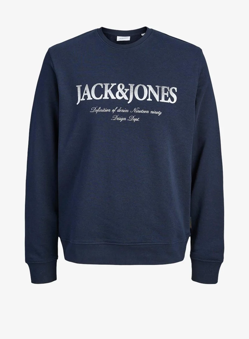 Jack & Jones Junior Kids Jjdevin Dayton Print Crew N Jnr Sweatshirt