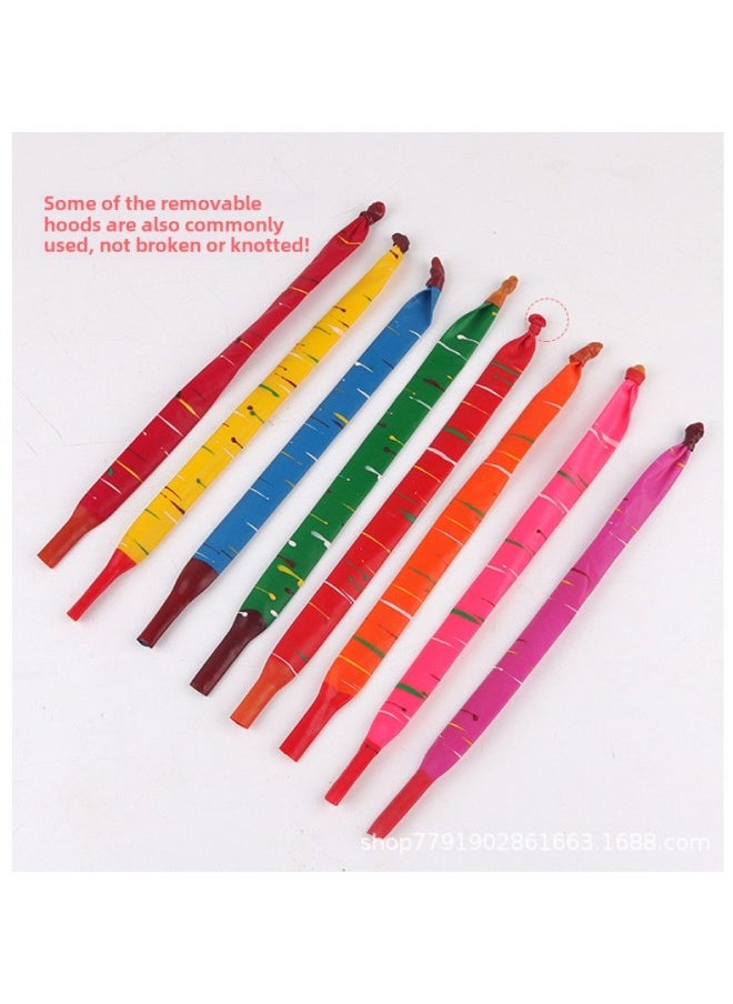 Thickened Non-toxic Rocket Strip Balloon Soaring Into The Sky Will Ring Will Fly The Square Children Baby Fart Balloon Wholesale-Color:Thickened Rocket Balloon 50 (random Color)  - Image 4