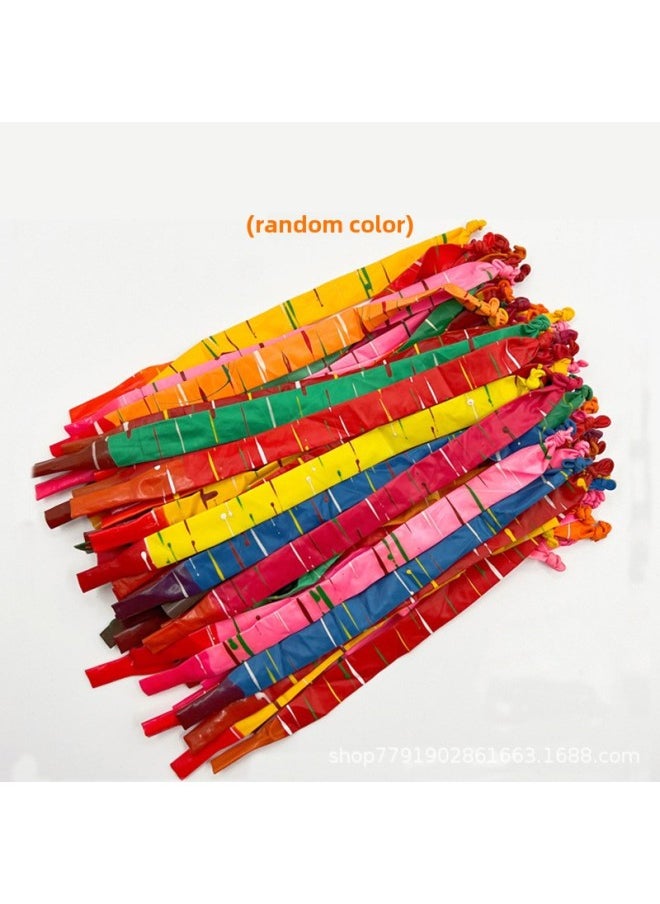 Thickened Non-toxic Rocket Strip Balloon Soaring Into The Sky Will Ring Will Fly The Square Children Baby Fart Balloon Wholesale-Color:Thickened Rocket Balloon 50 (random Color)  - Image 1