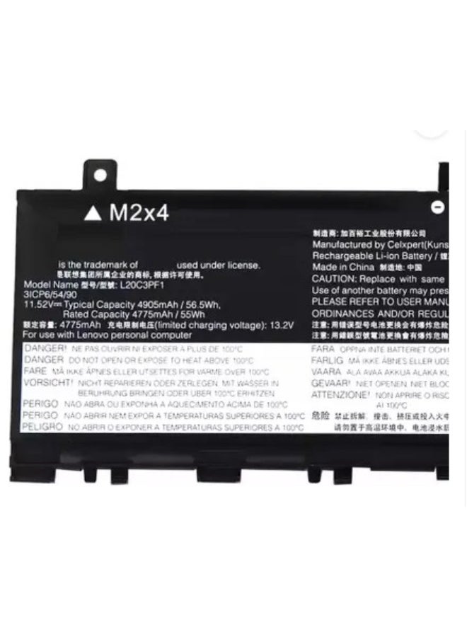Terabyte Battery Compatible with LEN0VO Part Number: L20C3PF1, L20D3PF0, L20L3PF1, L20M3PF1, SB11B44631, SB11B44632, 4750mAh - Image 2