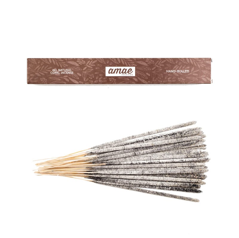 amae INCENSE Authentic 100% White Copal Incense Sticks - Thick, Natural Mayan Resin for Spiritual Practices, Meditation, Yoga, Cleansing, Relaxation - Smooth Burning, Long Lasting, Handmade in Mexico - 40 Sticks - Image 4