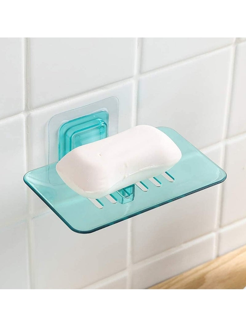 Oasisgalore 1PCS Plastic Rectangular Soap Saver，No drilling Soap Box Wall-mounted Soap Holder for Shower - Image 1