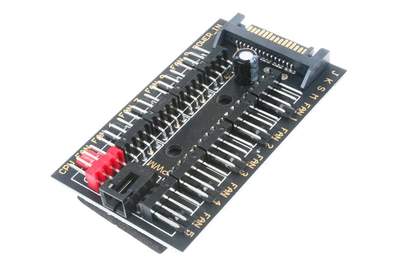 NOYITO 10-Channel PC Fan PWM HUB SATA Port Power Supply Maximum Support 10-Channel PWM Fan Temperature Control Suitable for Motherboard 3Pin 4Pin Fan - Image 3