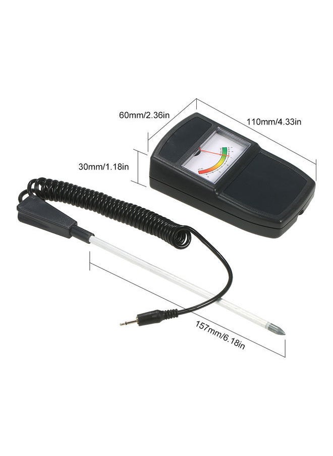 NIBEMINENT 2-In-1 Soil pH And Moisture Meter Black 29.7x4.3x14.7cm  - Image 5