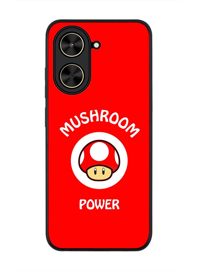 Stylizedd For Xiaomi Poco C71 / Redmi A5 4G Case,Slim fit Camera Protection, Shockproof Thin Phone cover  - Mushroom Power