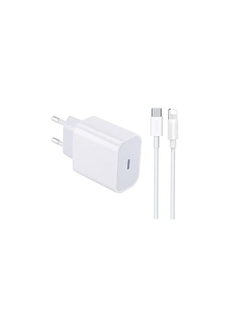 20W USB-C Power Adapter With Lightning To USB-C Cable