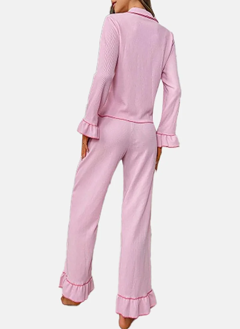يونيكي Purple Solid Pyjamas & Shirt