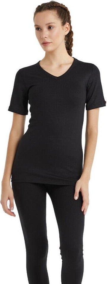 Blackspade V Neck Short Sleeve White Thermal Underwear C3T6N2O1  - Image 5
