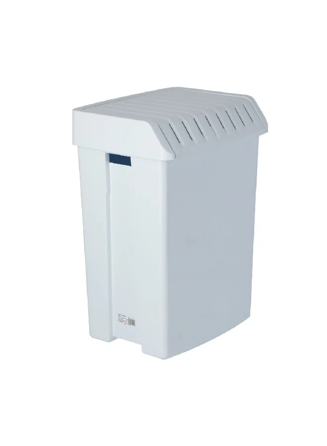 TATAY Elegant and Modern Design Durable Plastic Laundry Hamper White 49 L 1101001