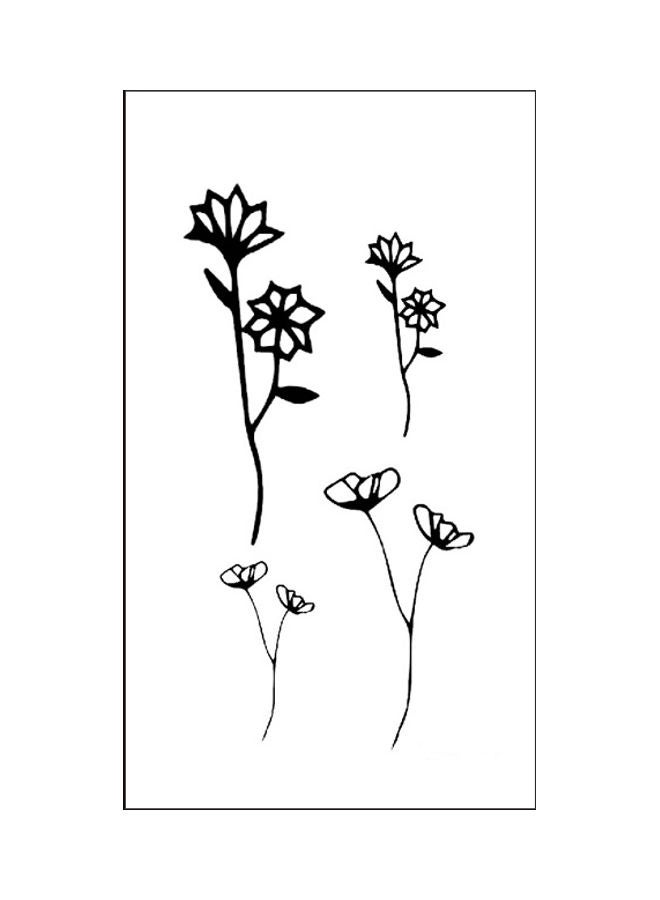 NIBEMINENT Waterproof Fashionable Temporary Tattoo Sticker Black - Image 1