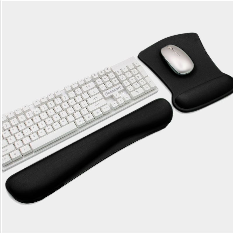 Silicone Wrist Rest Mouse Pad Keyboard Support Set For Men And Women, Mouse Wrist Pad, Wrist Support, Mechanical Keyboard Support Pad, Light Luxury - Image 1
