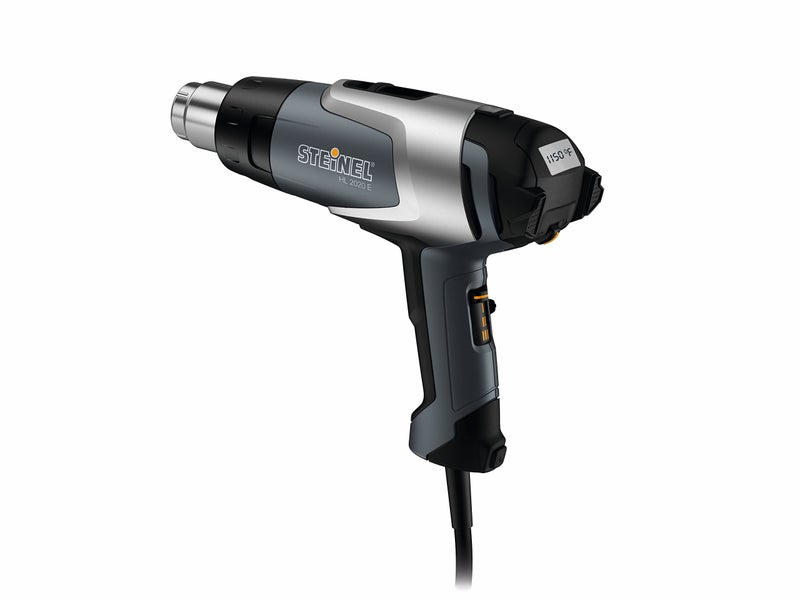 Steinel 110025597 HL 2020 E Professional Heat Gun LCDDisplay 1600 W hot air Gun for Welding tarpaulins Window tinting Variable Temperature and Airflow fits 134 Standard nozzles