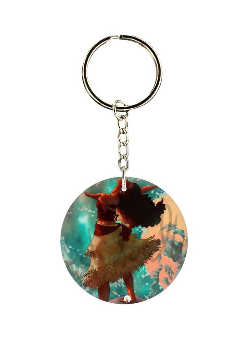 RKN Animated Girl Printed Keychain
