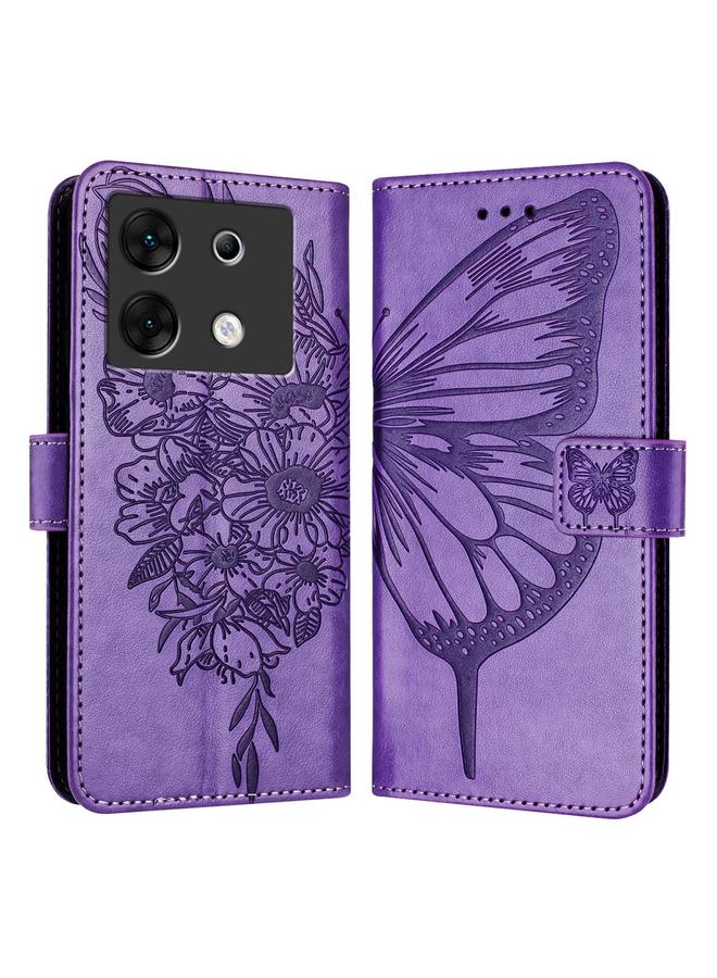 زبون جراب لهاتف Infinix Zero 30 5G، جراب هاتف جلدي منقوش بنقشة الفراشة - Image 1