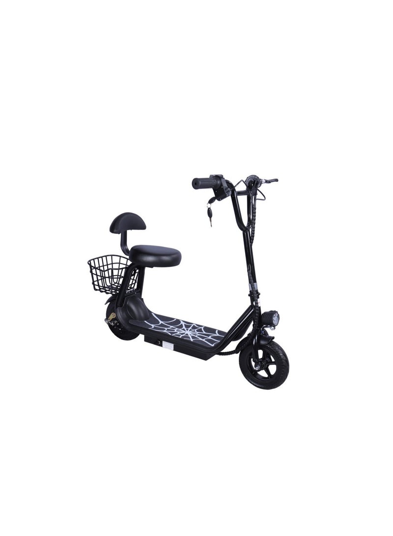 Limodo electric scooter black - B3, Back Basket, Comfort Seat, Max Speed 15 KM/H, Range 10-15 KM, 8-inch Wheels, Small Size, Big Fun. - Image 2