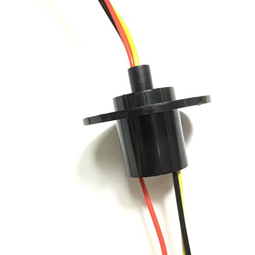 Taidacent 3 Wire 4 Wire 5A 10A 15A 30A Electrical Slip Ring Collector Ring Rotary Electrical Contact Joint Rotary Connector Commutator (10A Diameter 22mm) - Image 5