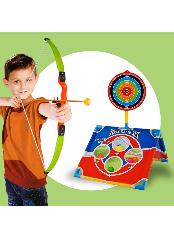 IToys Toss Game Archery Set 4 In 1 With Target Board - Image 5