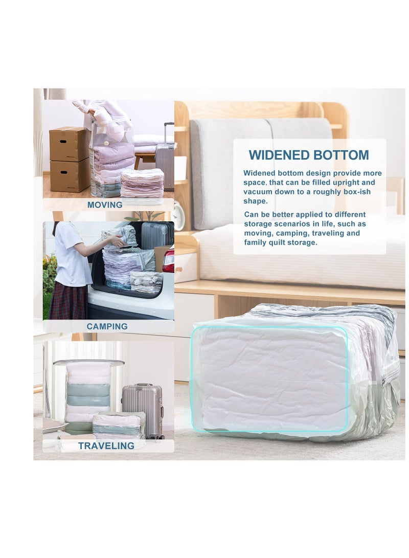 Zikra Vacuum Storage Bags Jumbo Cube 6 Pack, Space Saver Bags Extra Large Vacuum Seal Bags for Comforters Blankets Clothes (3 Jumbo 3 Medium), Closet Organizers and Storage Bags Vacuum Sealed - Image 5