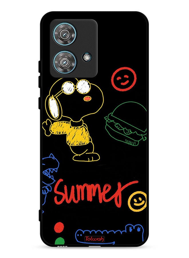 Tolwak Motorola Edge 40 Neo 5G Protective Case Cover Summer Sticker - Image 1