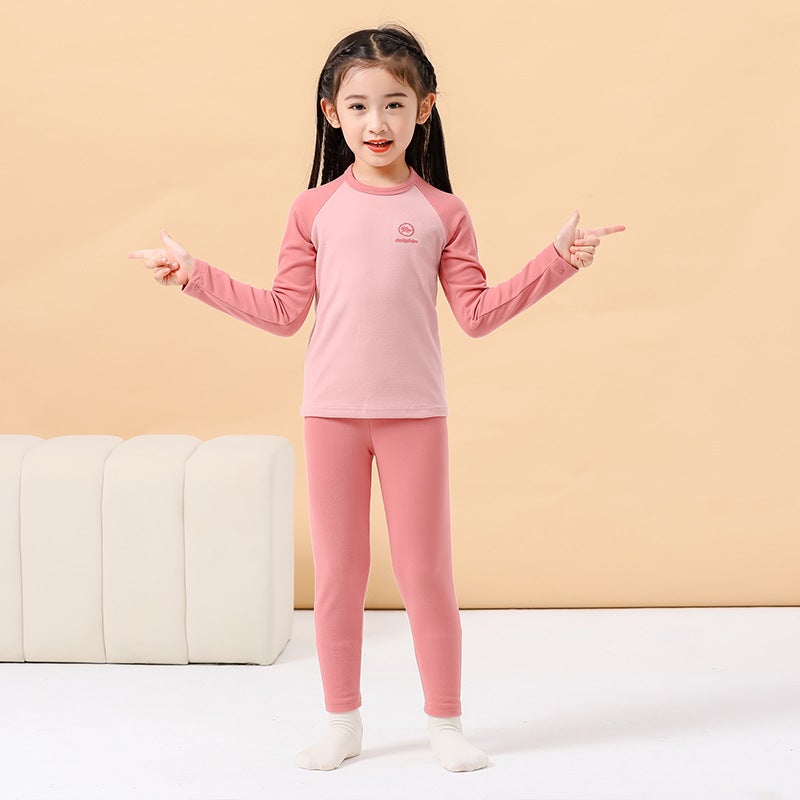 Boys' Autumn Clothes Long Pants Suit Bottoming Medium And Big Children'S Sweater Pants Pajamas Girls' Children'S Thermal Underwear - Image 4