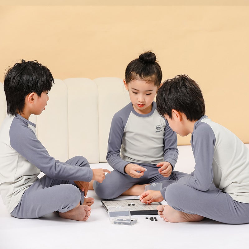 Boys' Autumn Clothes Long Pants Suit Bottoming Medium And Big Children'S Sweater Pants Pajamas Girls' Children'S Thermal Underwear - Image 5