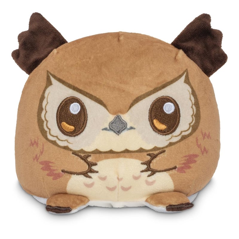 TeeTurtle Reversible Dungeons and Dragons Owlbear 4-Inch Two-Sided Flip Plush Toy with Embroidered Details - Cute Mini Collectible Plush for Kids, Teens, and Adults - Image 1