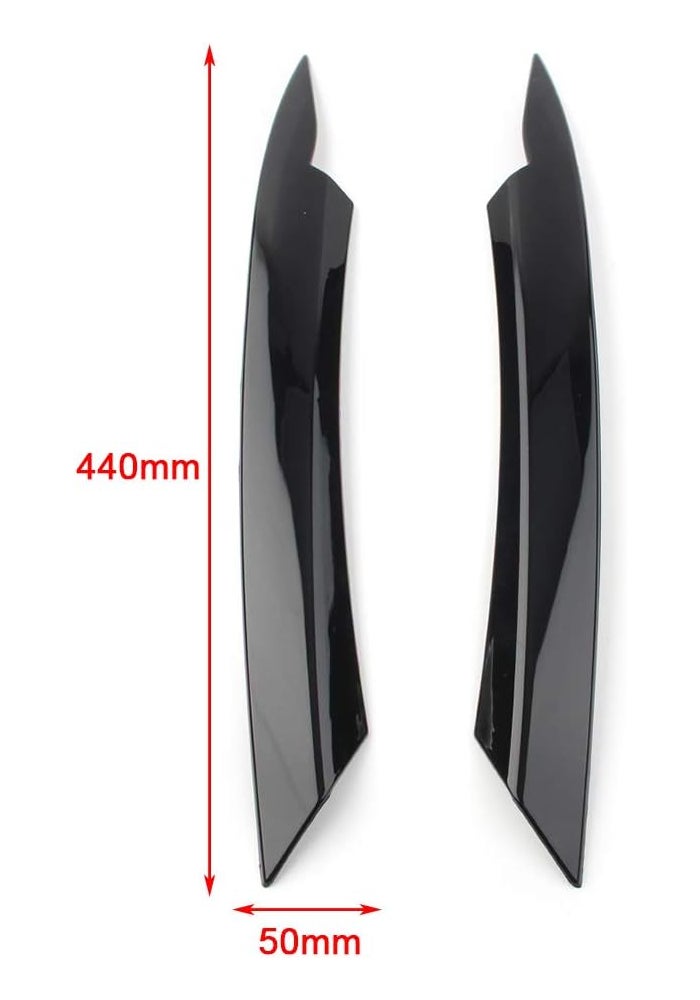 Vuzmode Glossy Black Headlight Eyelid Trim for VW Passat B7 - Image 2