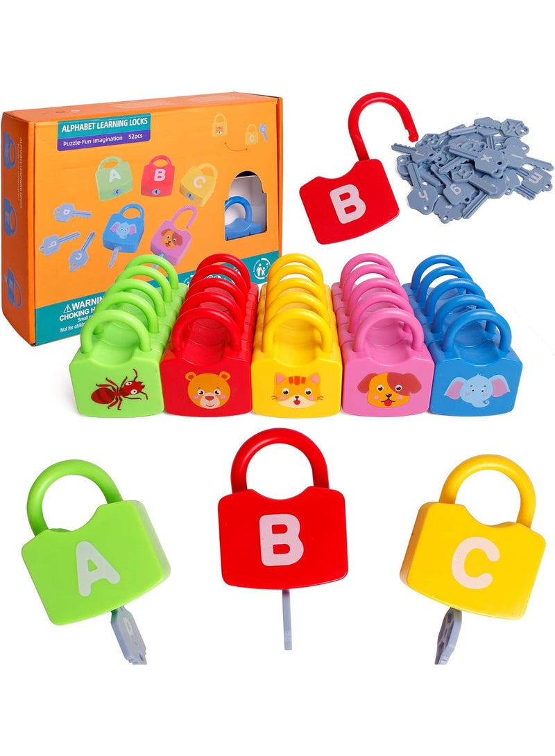 ريتش لايف قفل الحروف الملوّن – لعبة تعليمية لمطابقة الحروف وتعلّم الأبجدية للأطفال - Image 1
