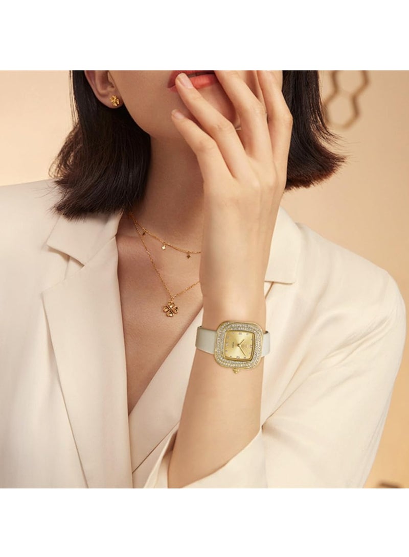 OLEVS Women's Business Leather Strap Small Dial Formal Analog Quartz Waterproof Luminous Classic Casual Retro Strap 5512 - Image 3