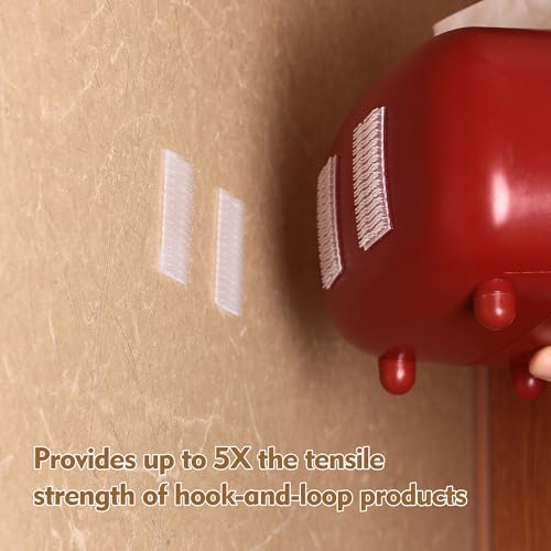 Bulina 3M Dual Lock SJ3560 1"x 2" 10PCS Clear Reclosable Fastener Heavy Duty Interlocking Tape Mushroom Shaped Sticky Hook Lock Mounting Tape for EZ Pass Holder Indoor Outdoor Use - Image 3